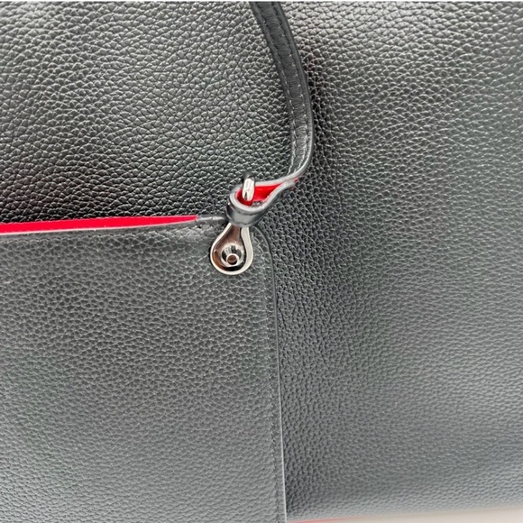 CHRISTIAN LOUBOUTIN Cabata GM Leather Tote Bag Black with Pouch and dustbag ❤️ - Picture 3 of 11